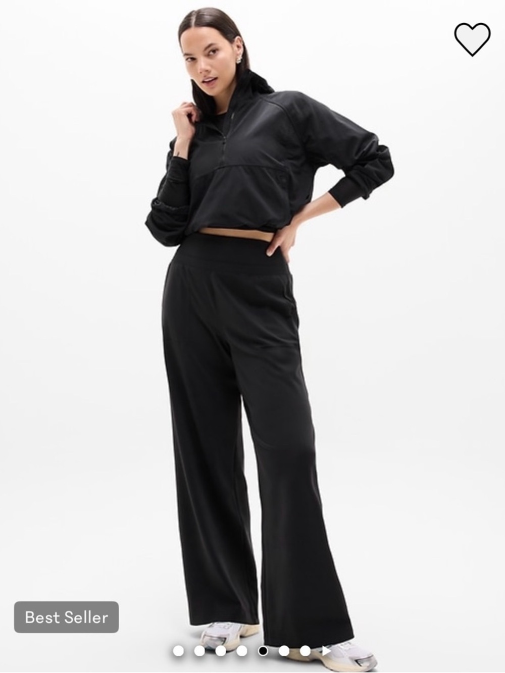 NWOT Athleta Venice Wide Leg Black Pants Size 1X